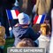 G128 24 Pack Handheld France French Stick Flags | 8x12 In | Printed 150D Polyester, Country Flag, Solid Wooden Stick, Spear Gold Tip